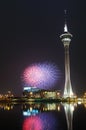 Macau Colorful Firework Royalty Free Stock Photo