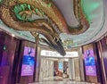 Macau Cotai City of Dreams Casino Entrance Flying Dragon Sculpture Macao Interior Design Gaming Space Wildlife Ceiling Arts Crafts