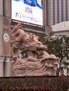 Macau Cotai Strip Chinese Zodiac Dragon Sculpture Entrance City of Dreams Hotel Venetian Resort Architecture