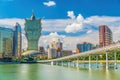 Macau, downtown city skyline, cityscape of China Royalty Free Stock Photo