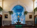 Interior view of the Chapel of St. Francis Xavier Royalty Free Stock Photo
