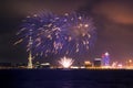 Macau Fireworks Display Royalty Free Stock Photo