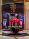 Macau Galaxy Resort Marriot Hotel Chinese New Year Red Flower Orchids Cherry Blossom Arrangement Red Packet Laisi Decoration