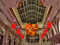 Macau Galaxy Resort Raffles Hotel Chinese New Year Red Flower Orchids Cherry Blossom Arrangement Red Packet Laisi Decoration