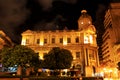 Macau General Post Office At Night, Macau, China