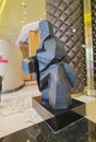Macau Grand Lisboa Casino Gallery Museum Taiwanese Zhu Ming Taichi JuMing Tai Chi Bronze Sculpture People Figures Sculpture