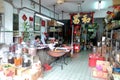 Macau Guanqian Street Old Shops Macao Antique Street Mosaic Pavement Traditional Shopkeepers Rua dos Ervanarios Area Coffee Shops