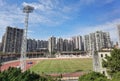 Macau Lin Fung Sports Soccer Playground Outdoor Exercise Space Running Race Track Architecture Building Macao Greyhound Racing