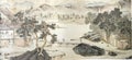 Ancient China Ming Dynasty Wen Zhengming Chinese Brush Drawing Antique Landscape Sketch Nature Mountain Water Scenic Painting