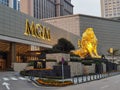 Macau MGM Cotai Hotel Casino Architecture Design Structure Exterior Gold Lion Sculpture Macao Modern Contemporary Landscape