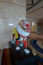 Macau MGM Hotel Casino Macao Monkey King Costume Make Up Beijing Opera Mask Lion Sculpture Lobby Entrance Model Security Guards