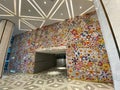 Macau Morpheus Hotel Takashi Murakami Flowers with Smiley Faces Design Icon Mural Illustration Kaikai Kiki Gallery installation