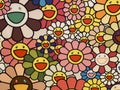 Macau Morpheus Hotel Takashi Murakami Flowers with Smiley Faces Design Icon Mural Illustration Kaikai Kiki Gallery installation