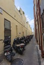 Macau Narrow Streets Alley PÃÂ¡tio da Claridade Antique Metal Door Patio Street Signage Inner Harbor Old Town Fisherman Village