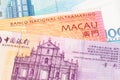 Macau pataca money banknote Royalty Free Stock Photo