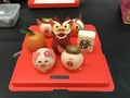 Macau Pigs Cakes Sweet Treats Macao French Dessert Chinese New Year Mousse Cake Mahjong Tangerine Lion Dance Head
