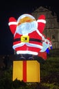 Macau Ruins of St. Paul Macao Christmas Lights Lanterns Decoration Night Photography Santa Claus Glowing Snowman