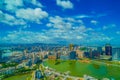 Macau streets (photographed from Macau Tower) Royalty Free Stock Photo