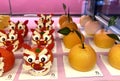 Macau Sweet Treats Macao French Dessert Chinese New Year Mousse Cake Mandarin Orange Tangerine Lion Dance Head Celebration