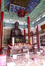 Macau Taipa Buddhist Temple Pou Tai Un Bodhi Garden Cultural Heritage Blessings Macao Temples Altar Offerings China Religion