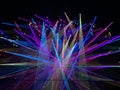 Macau Teamlab Theatre Stage Lighting Colorful Laser Show 3D Mapping Entertainment Projection Light Rays Patterns Geometry