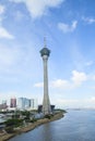 Macau tower landmark of modern life in macaucity soutern of chin