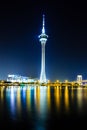 Macau tower at night