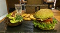 Macau Vegetarian Food Veggie Castle Green Giant Burger Broccoli Peas Quinoa Lettuce Tomato Tempeh Sprout Spinach Impossible Meat