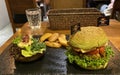 Macau Vegetarian Food Veggie Castle Green Giant Burger Broccoli Peas Quinoa Lettuce Tomato Tempeh Sprout Spinach Vegan Health Meal