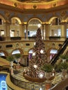 Macau Venetian Resort Hotel Casino Macao Christmas Tree Decoration Lobby Interior Design Luxury Lifestyle Food Beverages Royalty Free Stock Photo