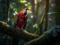 Macaw\'s Symphony: A Riot of Colors in the Rainforest