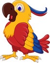 Macaw wing bird cartoon Royalty Free Stock Photo