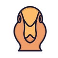 Macaws Isolated Vector icon that can be easily modified or edited