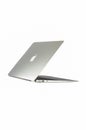 Macbook Air is isolated in white