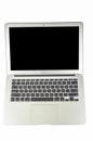 Macbook Air is isolated in white