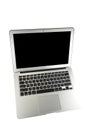 Macbook Air is isolated in white