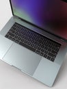 MacBook Pro 16 inch similar laptop computer detail Royalty Free Stock Photo