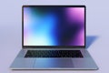 MacBook Pro 15 inch style laptop computer, front view Royalty Free Stock Photo