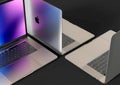 MacBook Pro laptop computers, composition Royalty Free Stock Photo