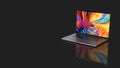 MacBook Pro a new version OS for Mac of the laptop from Apple. Royalty Free Stock Photo