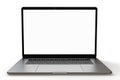 MacBook Pro silver similar laptop computer, front view Royalty Free Stock Photo