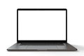 MacBook Pro space grey similar laptop computer, front view Royalty Free Stock Photo