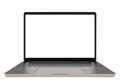 MacBook Pro space grey similar laptop computer, front view Royalty Free Stock Photo