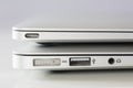 MacBook 12'' silver 1st gen VS MacBook air 13'' - side view