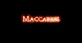 Maccabees written with fire. Loop