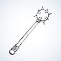 Mace. Vector drawing Royalty Free Stock Photo