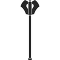 Mace vector icon.Black vector icon isolated on white background mace.