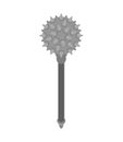 Mace weapon Morgenstern isolated. Old medieval weapon for warriors. Royalty Free Stock Photo