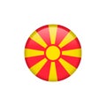 Macedonia flag vector isolated 5