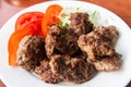 Macedonian-Albanian style kofte meatballs